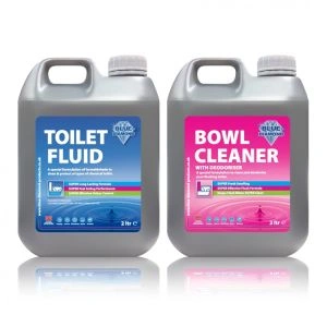 2L Double Pack - Toilet Fluid and Bowl Cleaner